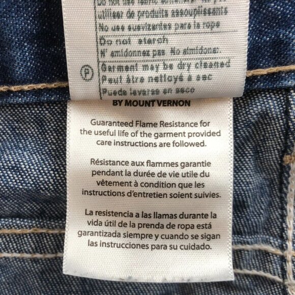 Carhartt Mens Cat 2 Work Jeans Size 38x30 Relaxed Flame Resistant Workwear 2112 - Picture 11 of 16